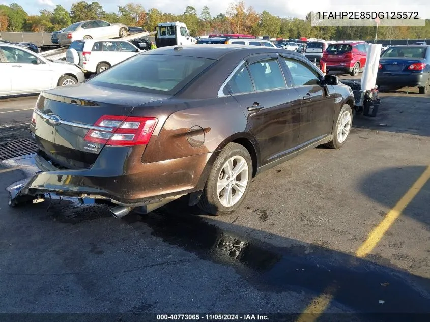 2013 Ford Taurus Sel VIN: 1FAHP2E85DG125572 Lot: 40773065