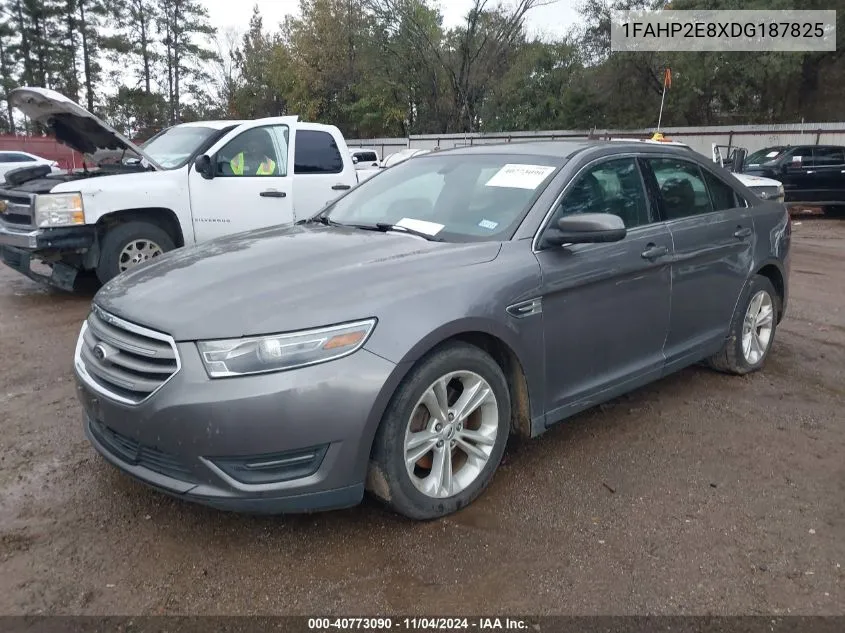 2013 Ford Taurus Sel VIN: 1FAHP2E8XDG187825 Lot: 40773090