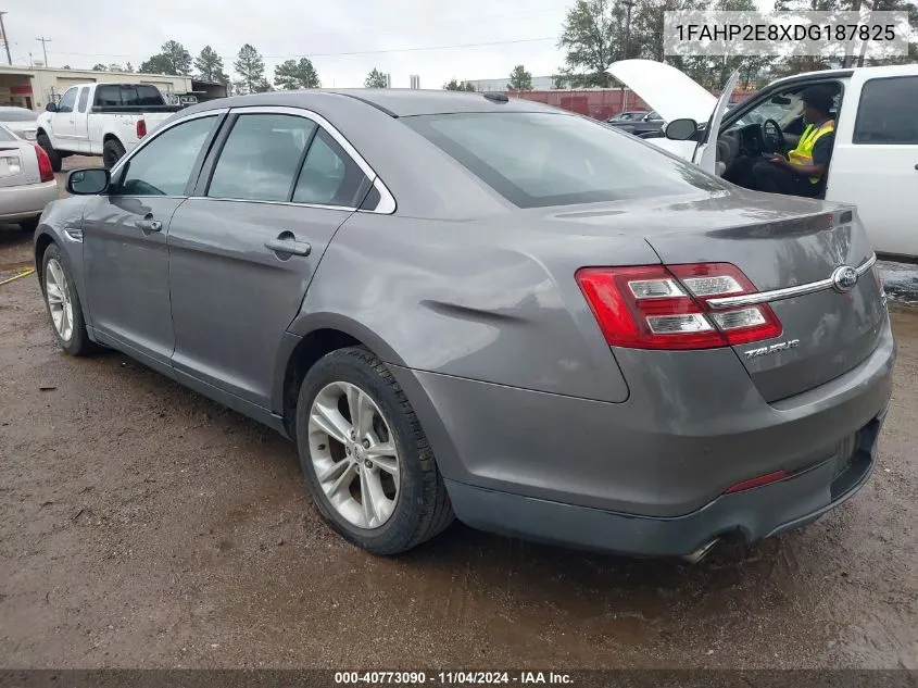 2013 Ford Taurus Sel VIN: 1FAHP2E8XDG187825 Lot: 40773090