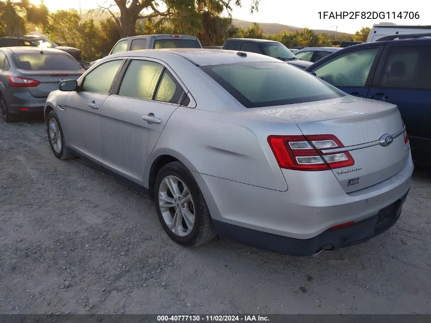 2013 Ford Taurus Limited VIN: 1FAHP2F82DG114706 Lot: 40777130