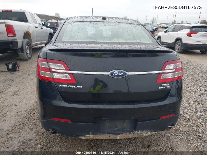 2013 Ford Taurus Sel VIN: 1FAHP2E85DG107573 Lot: 40800830