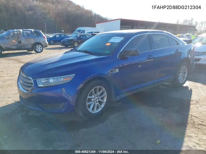 2013 Ford Taurus Se VIN: 1FAHP2D88DG212304 Lot: 40821349