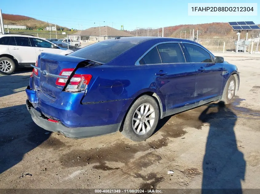 2013 Ford Taurus Se VIN: 1FAHP2D88DG212304 Lot: 40821349