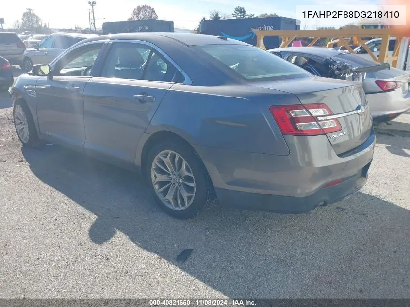 2013 Ford Taurus Limited VIN: 1FAHP2F88DG218410 Lot: 40821650