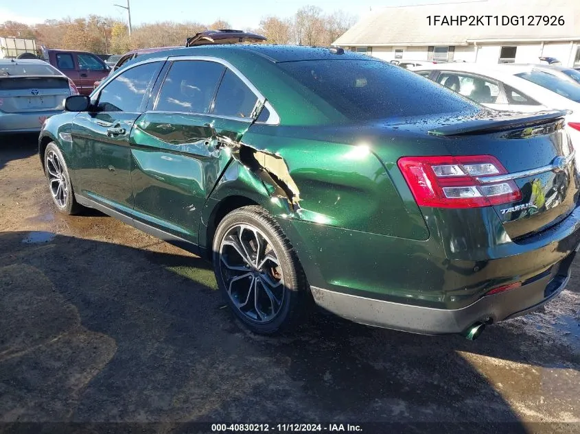 2013 Ford Taurus Sho VIN: 1FAHP2KT1DG127926 Lot: 40830212