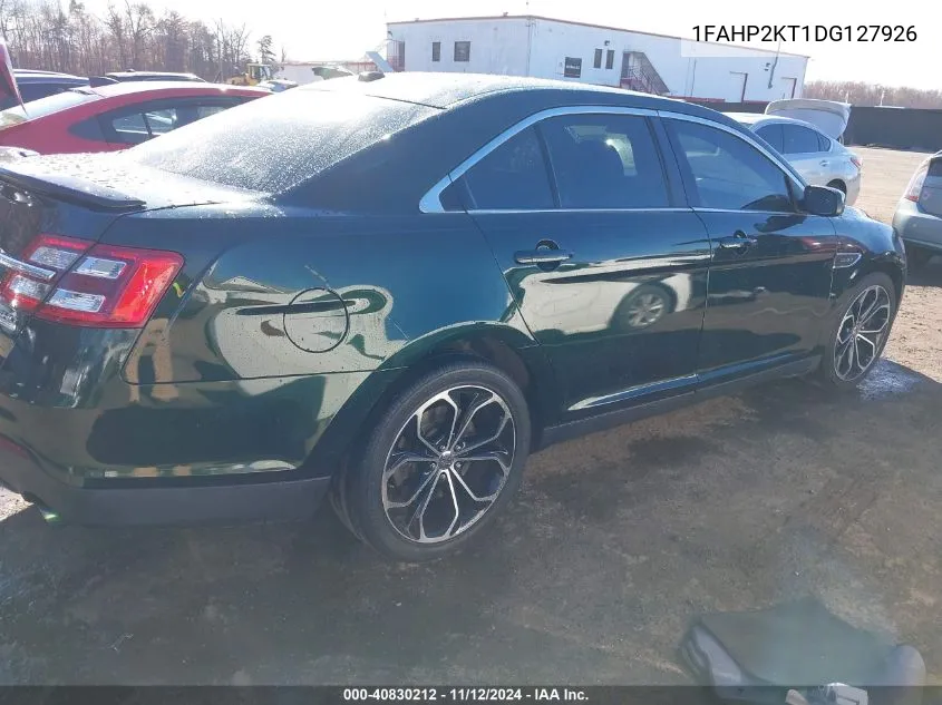 2013 Ford Taurus Sho VIN: 1FAHP2KT1DG127926 Lot: 40830212