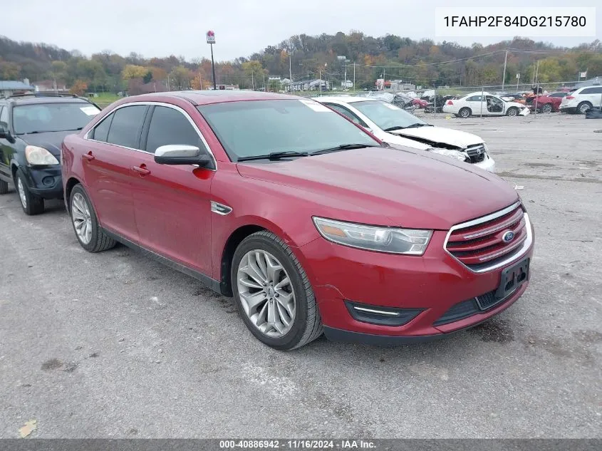 2013 Ford Taurus Limited VIN: 1FAHP2F84DG215780 Lot: 40886942