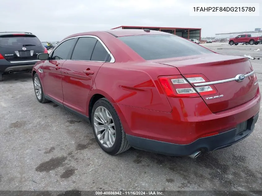 2013 Ford Taurus Limited VIN: 1FAHP2F84DG215780 Lot: 40886942