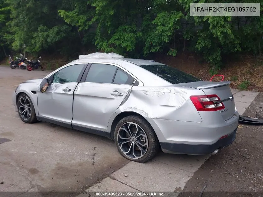 2014 Ford Taurus Sho VIN: 1FAHP2KT4EG109762 Lot: 39495323