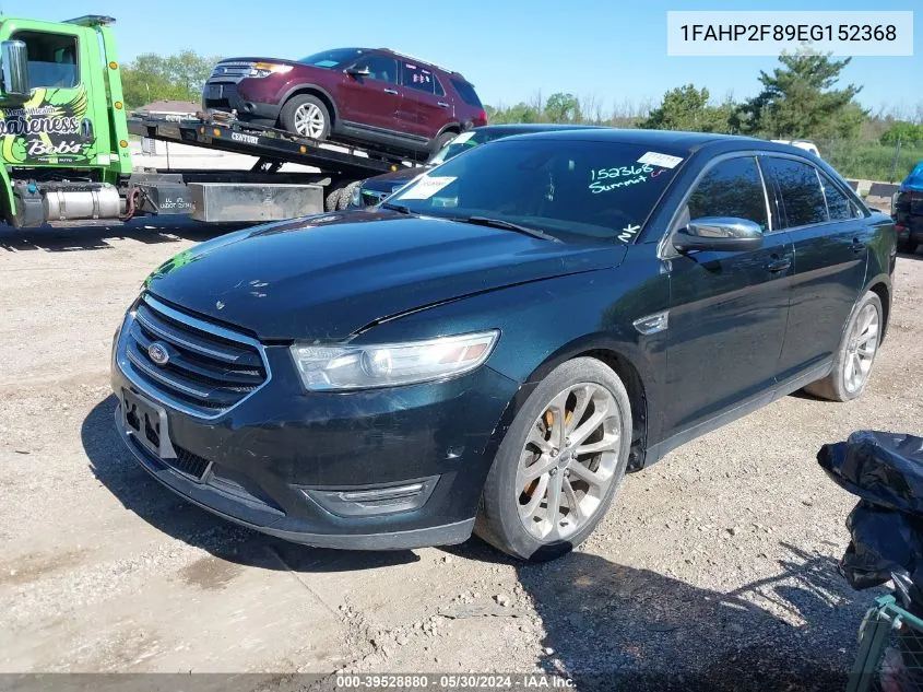 2014 Ford Taurus Limited VIN: 1FAHP2F89EG152368 Lot: 39528880