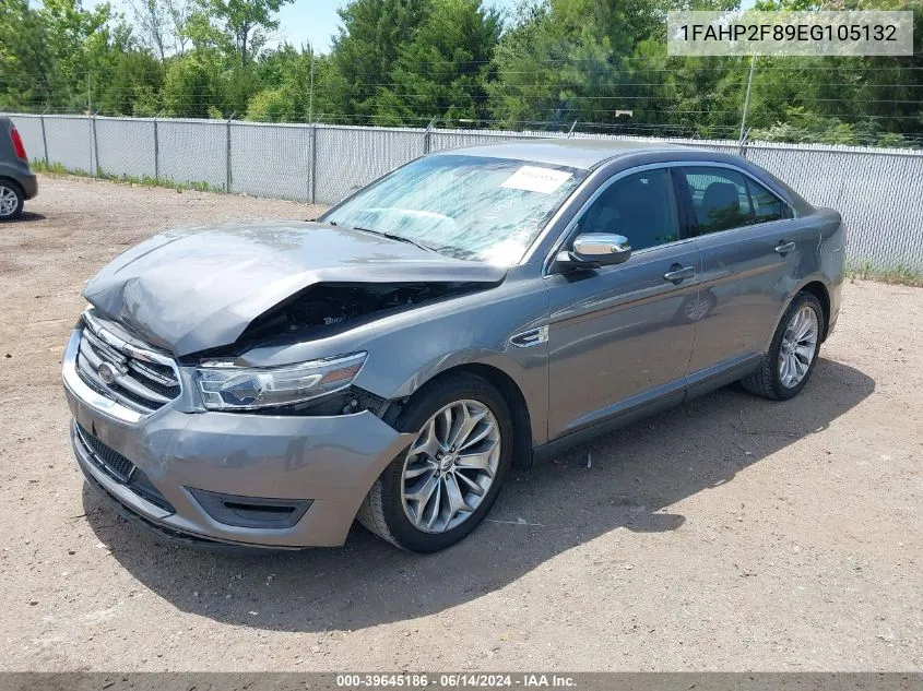 2014 Ford Taurus Limited VIN: 1FAHP2F89EG105132 Lot: 39645186