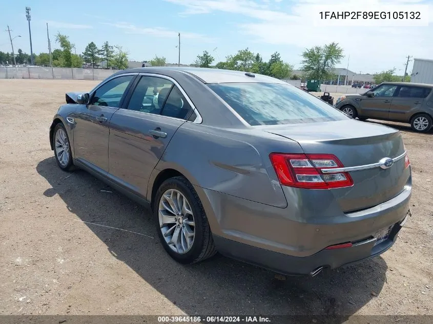 2014 Ford Taurus Limited VIN: 1FAHP2F89EG105132 Lot: 39645186