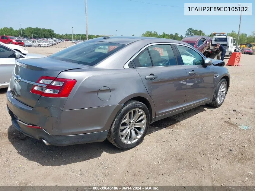 2014 Ford Taurus Limited VIN: 1FAHP2F89EG105132 Lot: 39645186