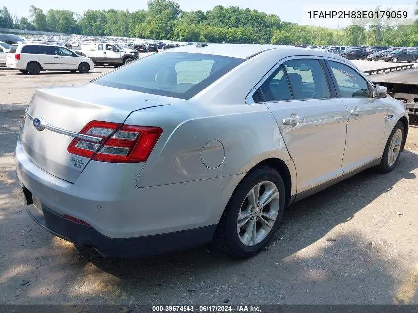 2014 Ford Taurus Sel VIN: 1FAHP2H83EG179059 Lot: 39674543