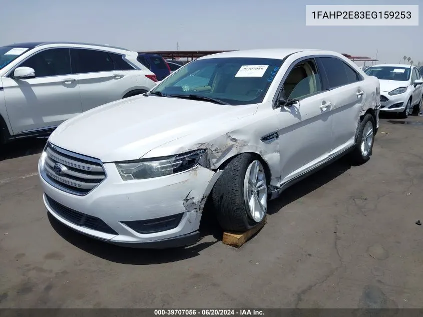 2014 Ford Taurus Sel VIN: 1FAHP2E83EG159253 Lot: 39707056