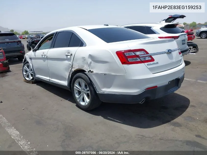 2014 Ford Taurus Sel VIN: 1FAHP2E83EG159253 Lot: 39707056