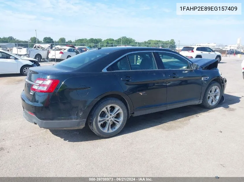 2014 Ford Taurus Sel VIN: 1FAHP2E89EG157409 Lot: 39708973