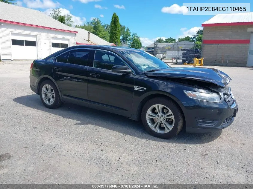 1FAHP2E84EG110465 2014 Ford Taurus Sel