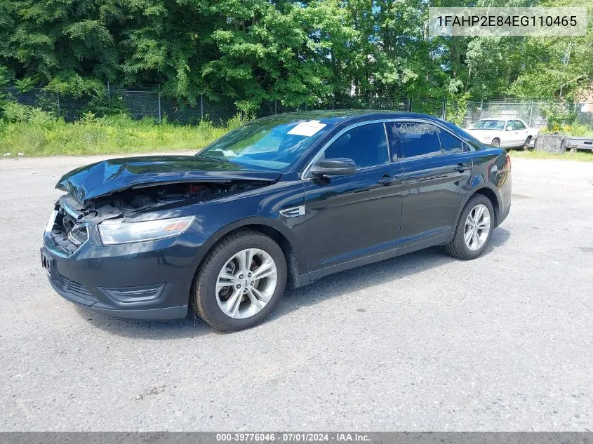 2014 Ford Taurus Sel VIN: 1FAHP2E84EG110465 Lot: 39776046