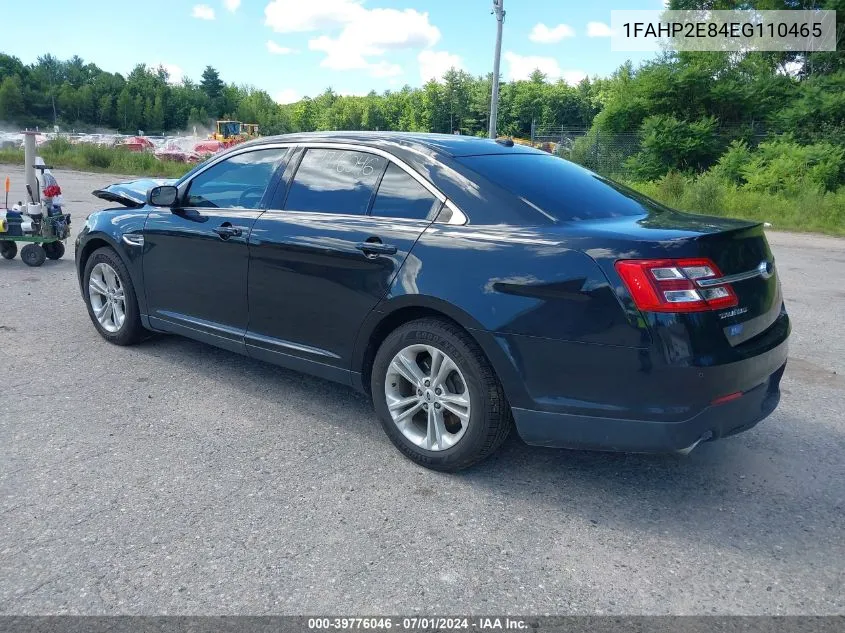 2014 Ford Taurus Sel VIN: 1FAHP2E84EG110465 Lot: 39776046