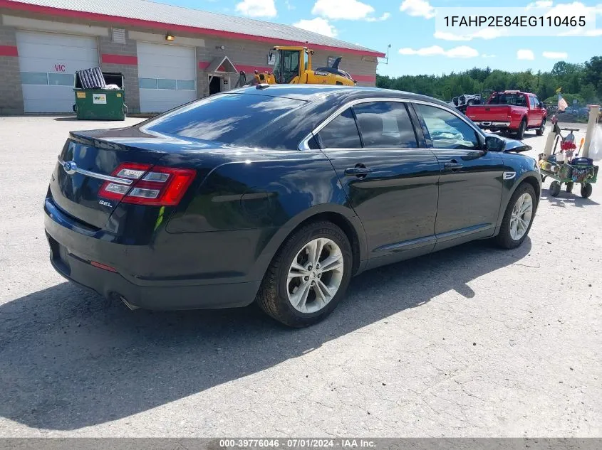 2014 Ford Taurus Sel VIN: 1FAHP2E84EG110465 Lot: 39776046