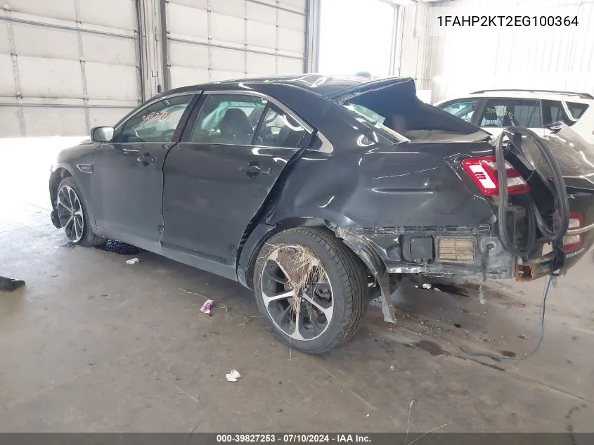 1FAHP2KT2EG100364 2014 Ford Taurus Sho