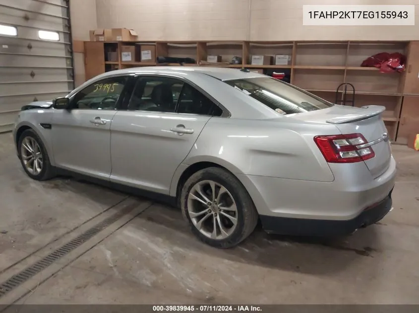 2014 Ford Taurus Sho VIN: 1FAHP2KT7EG155943 Lot: 39839945