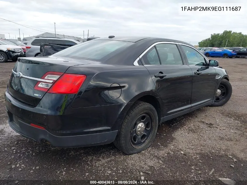 2014 Ford Police Interceptor VIN: 1FAHP2MK9EG111687 Lot: 40043613