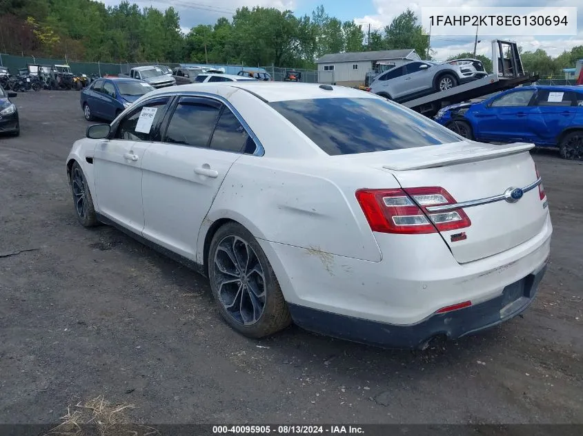 1FAHP2KT8EG130694 2014 Ford Taurus Sho