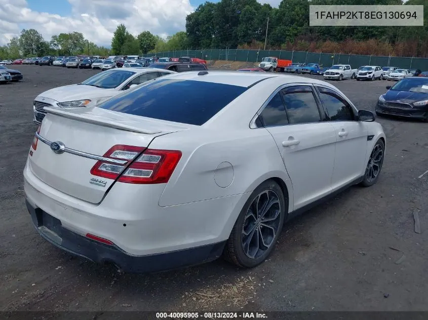 1FAHP2KT8EG130694 2014 Ford Taurus Sho