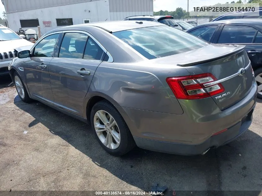 2014 Ford Taurus Sel VIN: 1FAHP2E88EG154470 Lot: 40138574