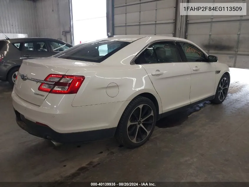 1FAHP2F84EG113509 2014 Ford Taurus Limited