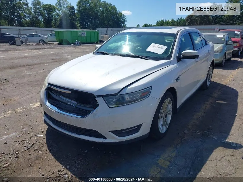 1FAHP2E88EG120948 2014 Ford Taurus Sel