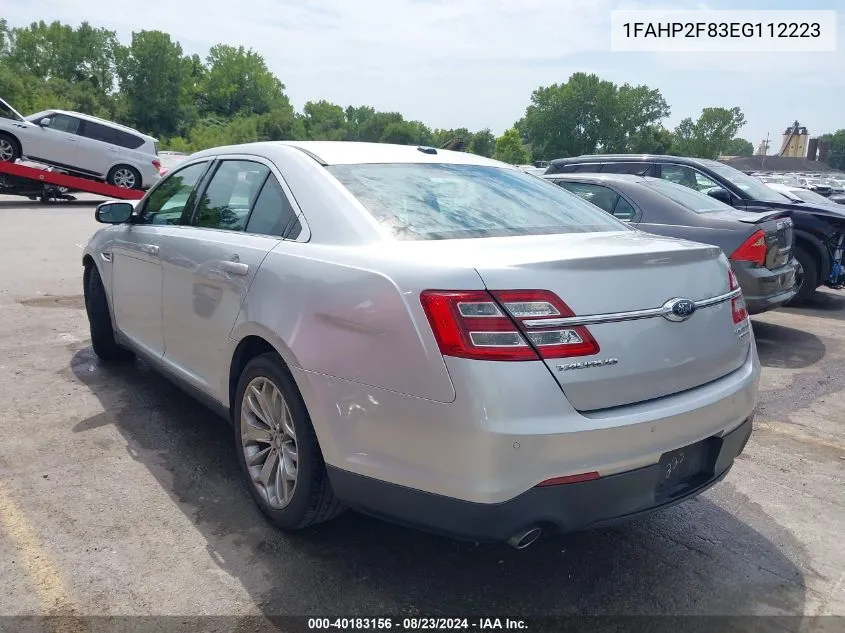 1FAHP2F83EG112223 2014 Ford Taurus Limited