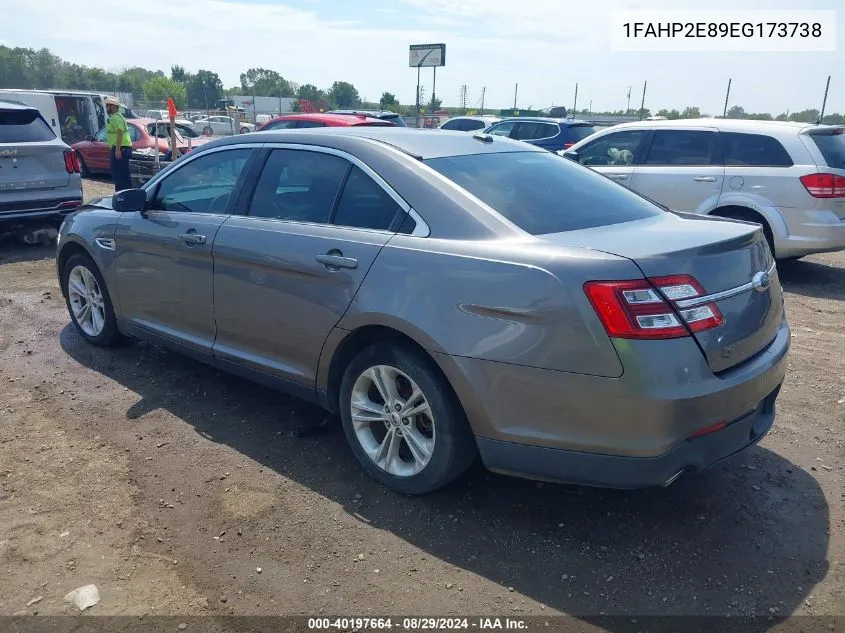 1FAHP2E89EG173738 2014 Ford Taurus Sel