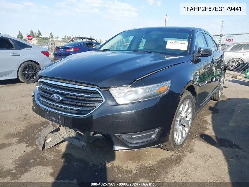 2014 Ford Taurus Limited VIN: 1FAHP2F87EG179441 Lot: 40257569