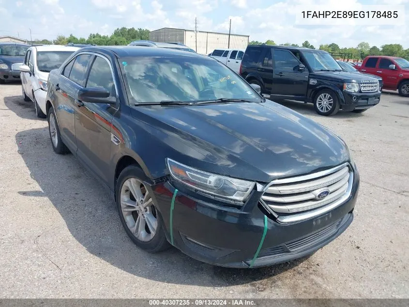 2014 Ford Taurus Sel VIN: 1FAHP2E89EG178485 Lot: 40307235