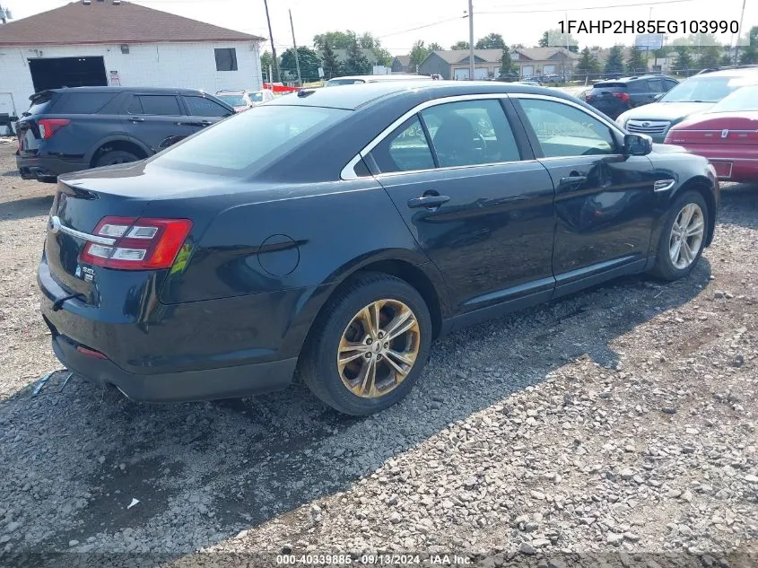 2014 Ford Taurus Sel VIN: 1FAHP2H85EG103990 Lot: 40339885