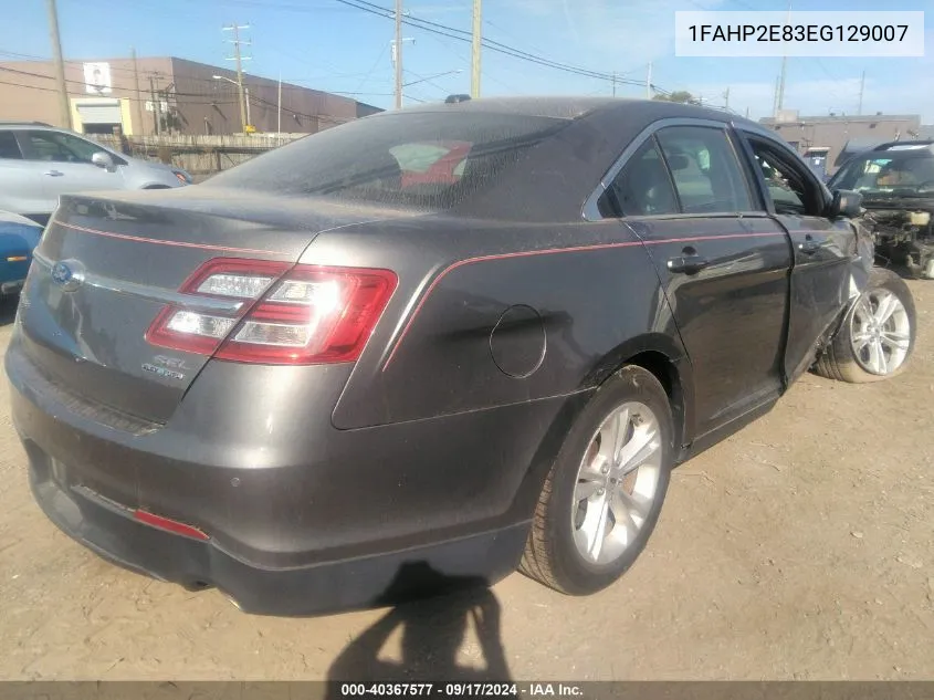 2014 Ford Taurus Sel VIN: 1FAHP2E83EG129007 Lot: 40367577