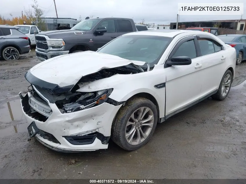 2014 Ford Taurus Sho VIN: 1FAHP2KT0EG125733 Lot: 40371572