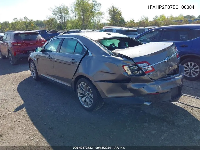 2014 Ford Taurus Limited VIN: 1FAHP2F87EG106084 Lot: 40372823