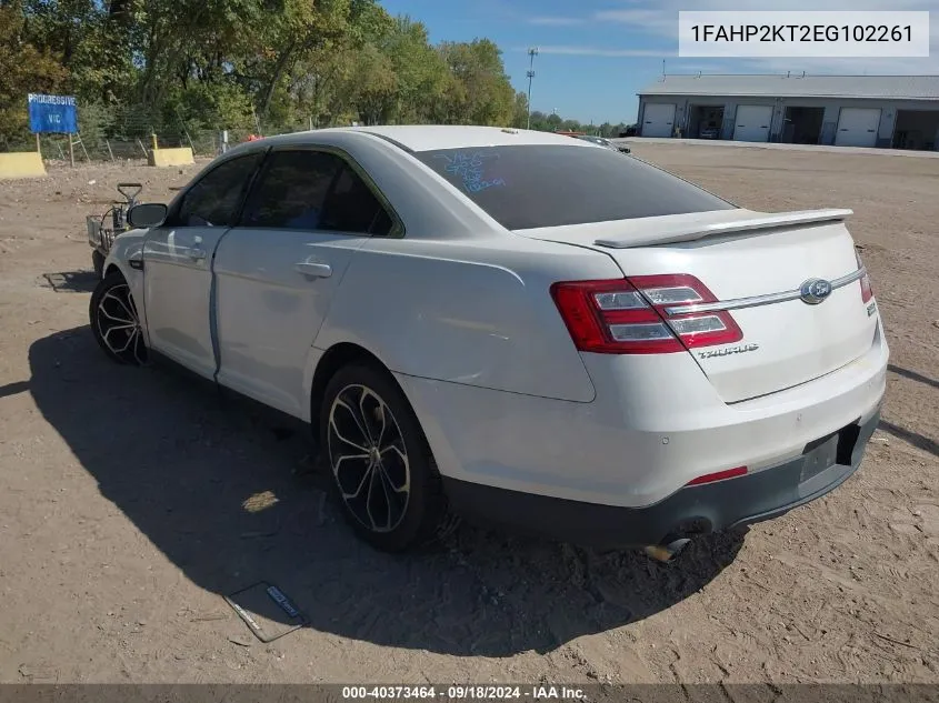 2014 Ford Taurus Sho VIN: 1FAHP2KT2EG102261 Lot: 40373464