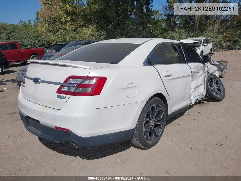 2014 Ford Taurus Sho VIN: 1FAHP2KT2EG102261 Lot: 40373464