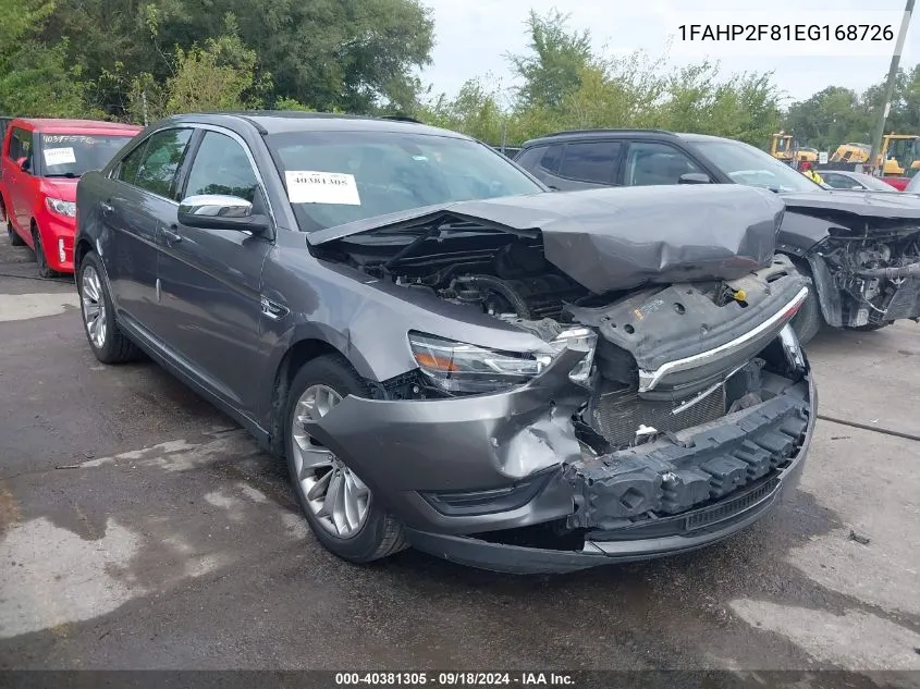 2014 Ford Taurus Limited VIN: 1FAHP2F81EG168726 Lot: 40381305