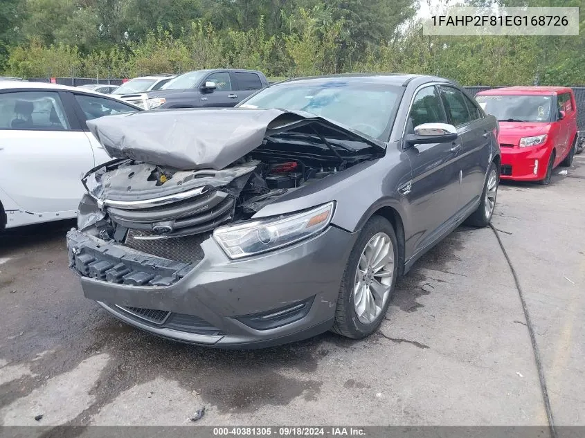 1FAHP2F81EG168726 2014 Ford Taurus Limited