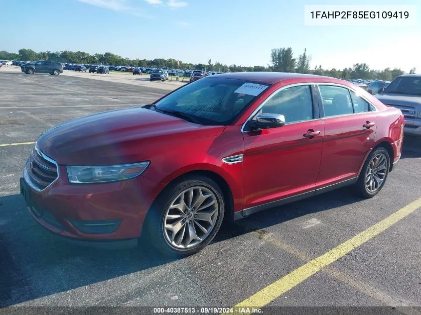 1FAHP2F85EG109419 2014 Ford Taurus Limited