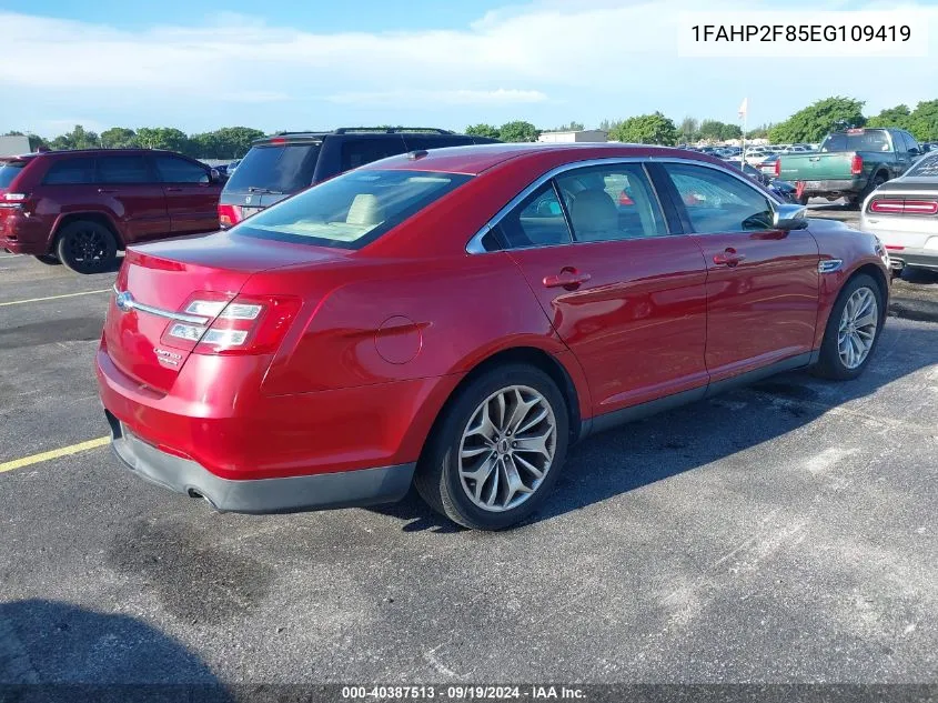 1FAHP2F85EG109419 2014 Ford Taurus Limited