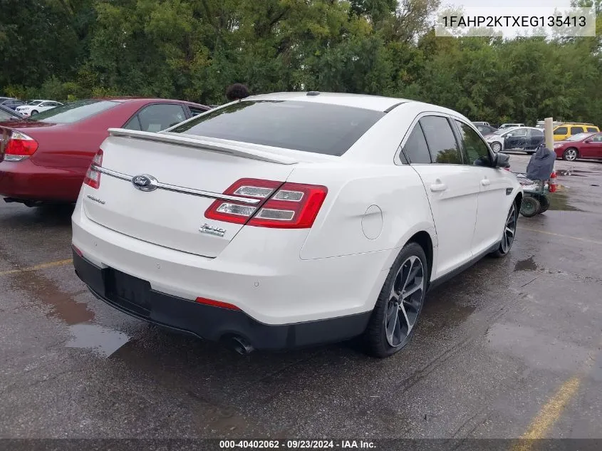 2014 Ford Taurus Sho VIN: 1FAHP2KTXEG135413 Lot: 40402062