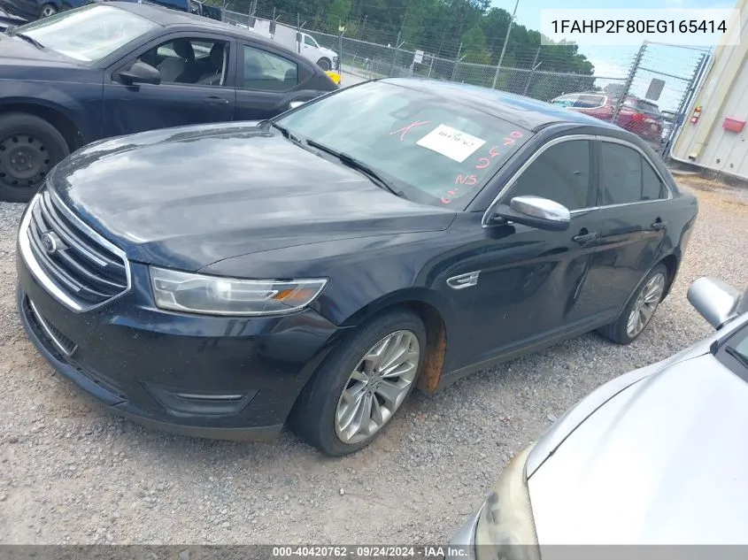 1FAHP2F80EG165414 2014 Ford Taurus Limited