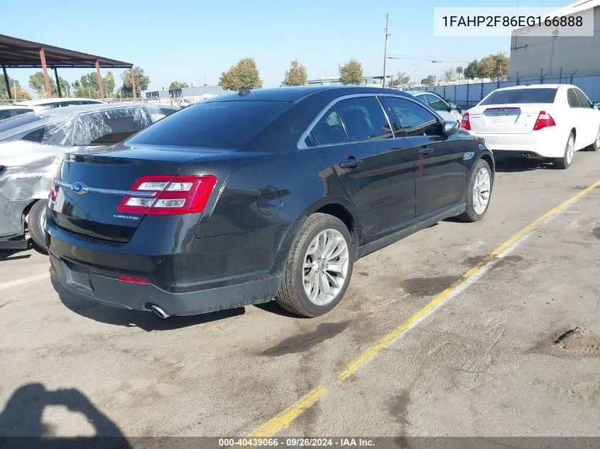 1FAHP2F86EG166888 2014 Ford Taurus Limited